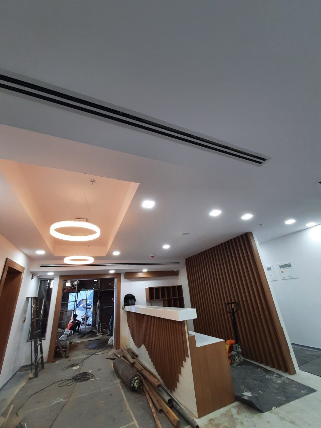 Reception area lighting fit-out
